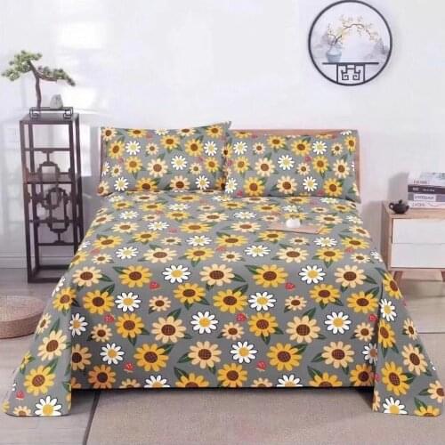 100% cotton old coarse cloth sheet single piece pure cotton thicker double bed single tatami kang sheet (no pillowcase)