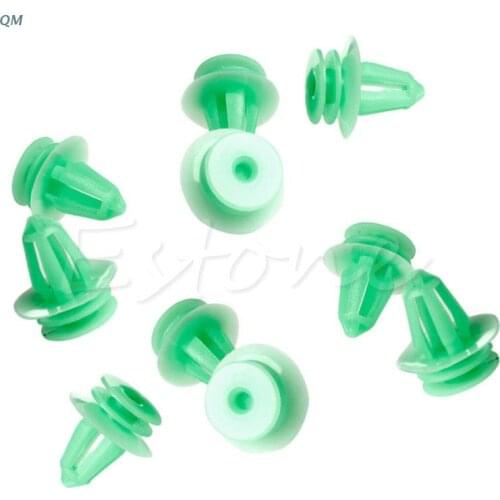13MF 20Pcs 9mm Hole Plastic Car Door Bumper Push Clip Fasteners for bmw