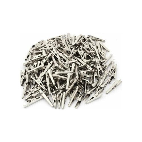 200 Pcs Non-Insulated Electric Test Alligator Clips Crocodile Clamps