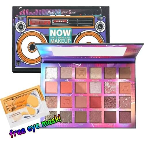 24 Colors Retro Matte Pearlescent Eyeshadow Earth Color Music Tape Eyeshadow Palette Brighten Lasting Waterproof TSLM1