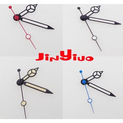 Black Automatic Watch Hand fit NH35A NH36A 7S26 MIYOTA 8215 8205 821A MINGZHU 2813 Red/Blue Scecond Hand