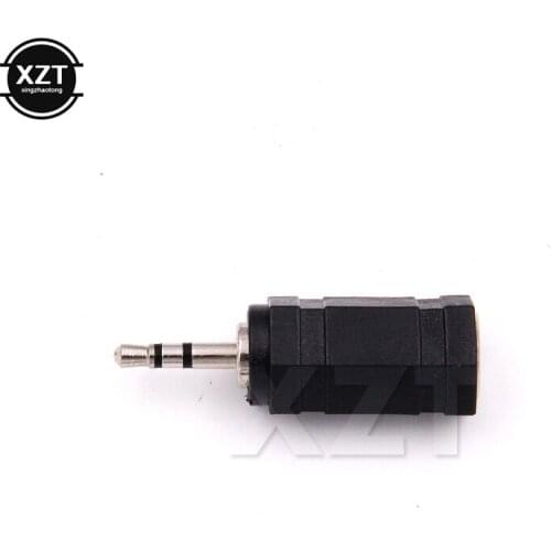 Hot sale 1pc 2.5 mm Male to 3.5 mm Female audio Stereo Adapter Plug Converter Headphone jack
