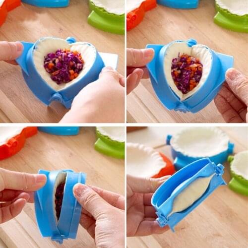 DIY Dumpling Making Tools Simple Dumpling Tool Jiaozi Maker Device 1PCS Dough Press Dumpling Pie Kitchen Tools by random color