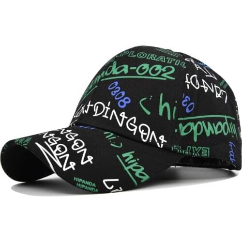 New Fashion Graffiti Printed Baseball Cap Men Women Hip Hop Hats Brand Baseball Hat Unisex Adjustable Sports Caps Gorras