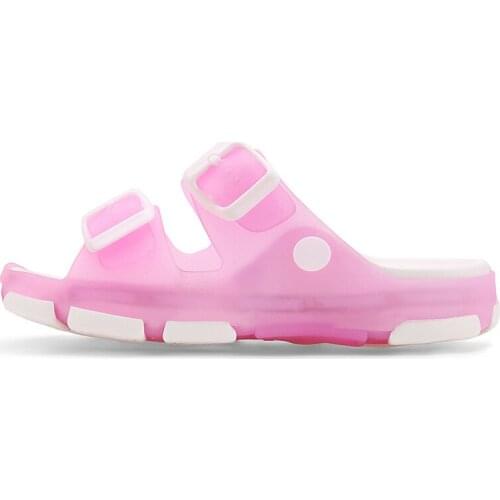 Summer kid Shoes New Fashion Open Toe Flat Slide boy girl Outdoor Comfort Slip On Beach Sandals led light Slipper