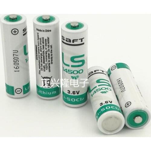 8PCS/LOT SAFT LS14500 ER14505 AA 3.6V 2600mAh lithium battery for facility equipment spare generic lithium battery
