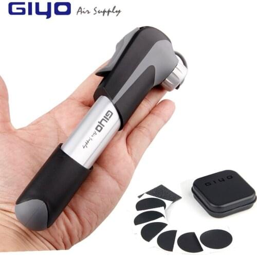 Giyo Mini Hand Bicycle Air Pump Tyre For Cycling Air Inflator Bicycle Pumps Bomba Presta Schrader Valves Adapter Bike Pump