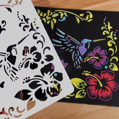 Layering Stencils Scrapbooking Stamp Photo Album Decor Embossing Paper Cards DIY Crafts Walls Painting