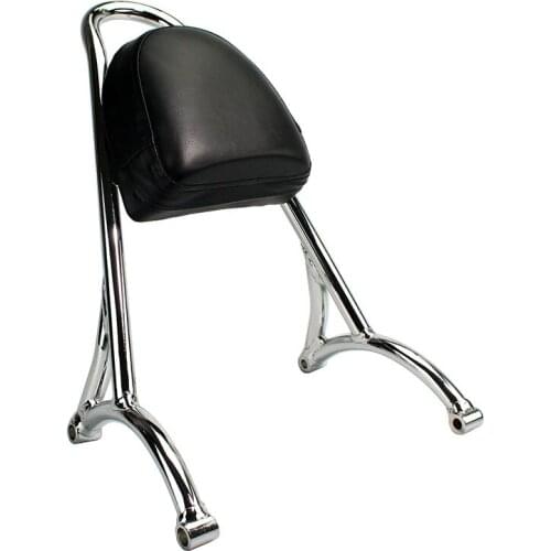 Motorcycle Chrome Short Passenger Sissy Bar Backrest w/Pad For Harley Sportster XL Iron 883 1200 04-16 2016 2015 2014 2013 2012
