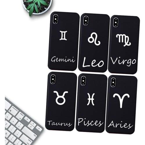 Jamular Twelve Zodiac Constellations Silicone Soft Shell Phone Case for IPhone 11 Pro XS Max X XR 7 8 6 6S Plus Phone Back Cover