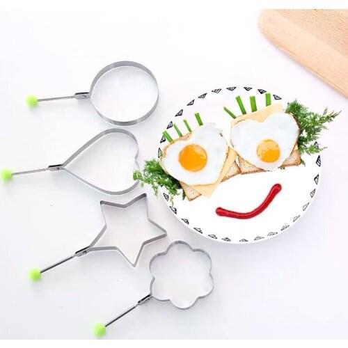Stainless Steel Fried Egg Pancake Shaper Omelette Mold Frying Egg Cooking Tools Kitchen Accessories Gadget egg home kitchen