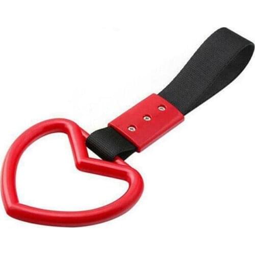 Nylon strap Car Tow Ring Handle Strap Charm Round JDM Tsurikawa Ring Subway/Train/Bus Handle Strap Charm Drift Toy Car Styling