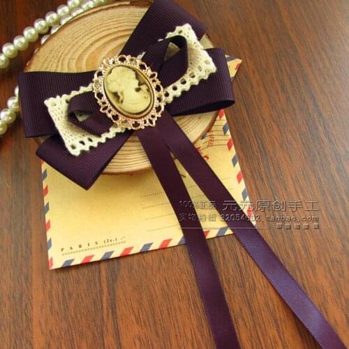 New Free Shipping fashion casual Mens male female Korean hand bow brooch corsage retro shirt British beauty Headdress Collar tie