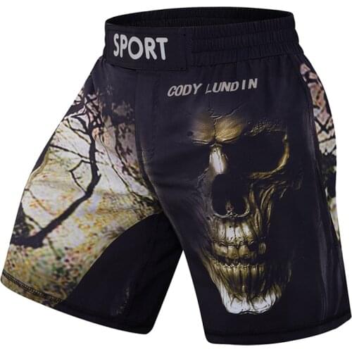 2021 Summer New Mens Cartoons Printing Boxing Shorts Training Wear Fashion Running Fitness Sport Pants Breathable
