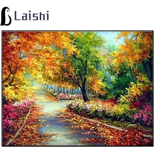 NEW Arrival Diamond Painting Fall Beautiful View Diamant Mosaic Embroidery Needlework Cross Stitch Home Decor Childrens gifts