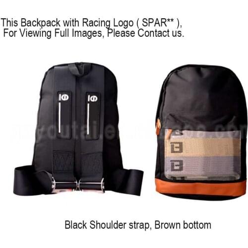 New BRIDE modified racing backpack unisex racing style backpack JDM seat belt school bag
