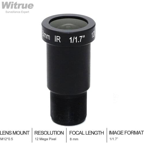 4K CCTV Lens 12MP M12 1/1.7" 8mm Long Distance View For SJCAM Xiaomi Yi Gopro Firefly Eken Action Camera DJI Runcam Drone UAVS