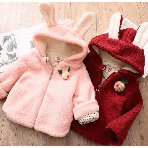 2021 Fashion Baby Girls Winter Outerwear & Coats Childrens Girls Coat Kids Thicken Clothes Baby Girls Coat Q081