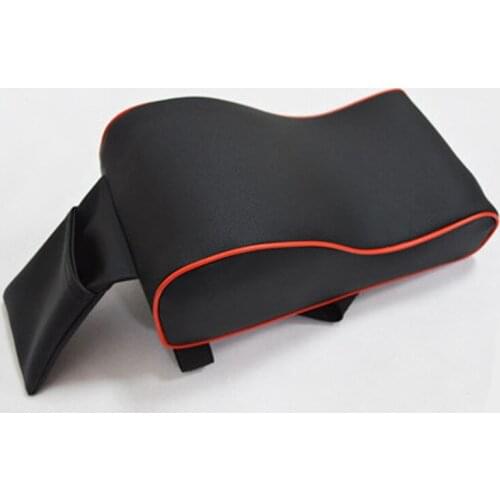 New leather car center console armrest pad for Skoda Octavia Fabia Rapid Superb Yeti Roomster
