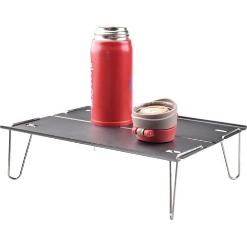 Outdoor Portable Camping Table Board Quick Dismantling Aluminum Alloy Unit Bed Small Folding Equipment Fishing Survival Tool
