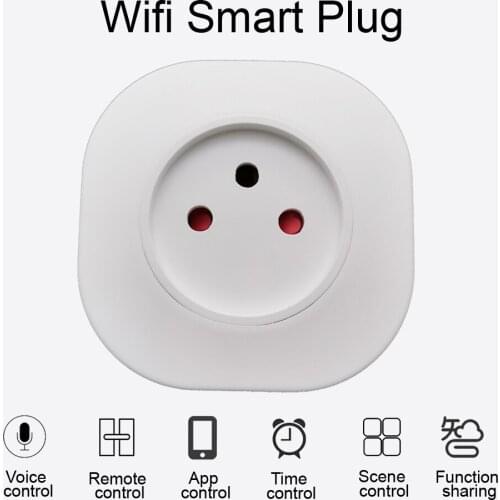 Tuya Smart Life Socket 16A WIFI APP Remote Voice Control Israel Plug Works with Alexa Google Assistant