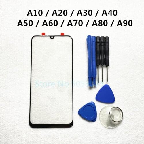 Replacement External Glass For Samsung Galaxy A10 A20 A30 A40 A50 A60 A70 A80 90 LCD Display Touch Screen Front Outer Glass Lens