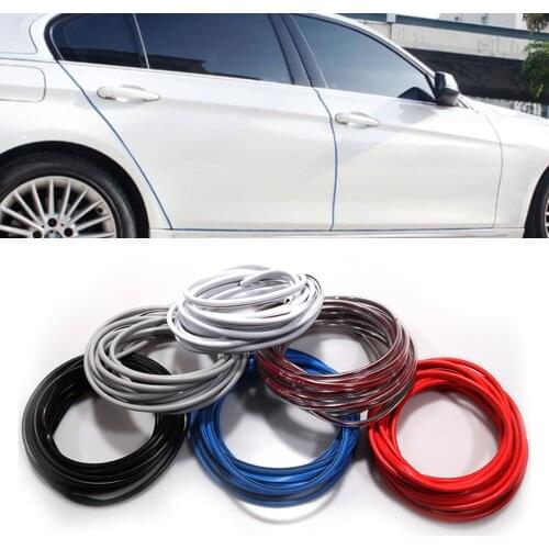 5/8/10M Car Door Edge Seal Sticker Strip Universal Auto Anti Collision Scratch Protection Rubber Sealing Trim Accessories