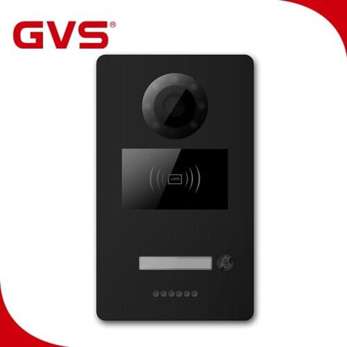 GVS TCP IP H series DC 24V Black Video Intercom System IC Type Villa Mini Outdoor Monitor for Home/Villa/Apartment/Office
