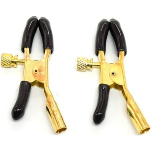 Runyu Nipple Clamps with Metal Chain Adjustable Breast Labia Clips Labium Clitoris Clamp Sex Toys for Couple BDSM Flirting Toys