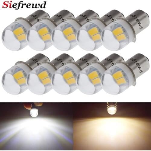 10Pcs P13.5S Base PR2 3V 4.5V 6V DC Warm/White LED Upgrade Bulb 5630 2SMD Replacement Lamp Conversion Kit For Flashlights Torch