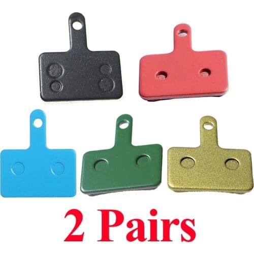 2 Pair (4pcs) Disc Brake Pads Bike MTB Parts 5 Colors For SHIMANO B01S M375 M395 M446 M485 M486 M416 Deore M515 M525 Bicycle Pad