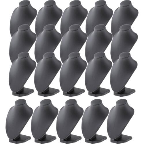 20PCS Black Velvet Necklace Display Stand Shop Home Chain Jewelry Holder