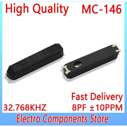 32.768KHZ 7*1.5*1.4MM SMD Quartz Crystal Resonator Passive Oscillator Clock 32.768K 4Pin 7015 8PF ±10PPM 32768 Crystal Units