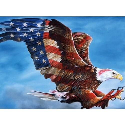 5D diamond painting United States love eagle flag animal handmade DIY diamond painting embroidery mosaic cross stitch embroidery