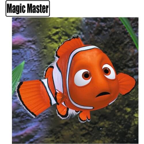 5D DIY Full Square/Round Drill Diamond Painting Cross Stitch "Cartoon Clownfish" Rhinestone Embroidery Home Mosaic Decor Gift