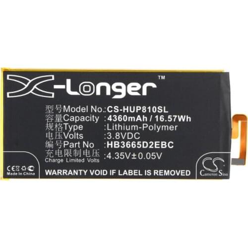 Cameron Sino 4360mah battery for HUAWEI Ascend P8 Max DAV-703L DAV-713L HB3665D2EBC Mobile, SmartPhone Battery