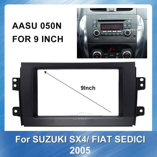 Car Radio Audio Big Screen Fascia Frame Adapter for Suzuki SX4 Fiat Sedici 2005 Audio Trim Frame Dash installation kit plate