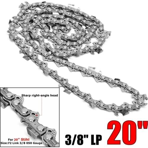 1pc 20'' 3/8" 33R-72 .050 Carbide Chainsaw Saw Chain Spare Parts Fit For 20'' Guide Bar Saw Chains ForStihl MS290 MS291