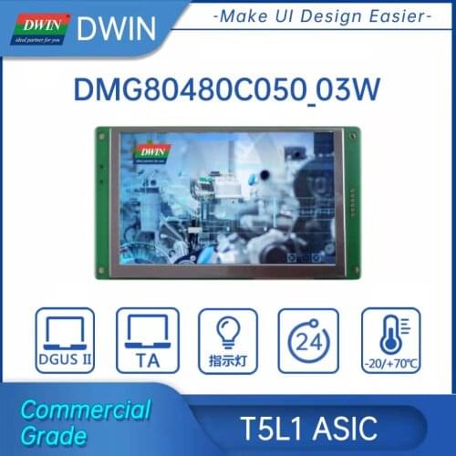 DWIN 8.0 Inch LCD Module 800*600 HMI Consumer Touch Panel Screen Smart UART TFT Display DMT80600C080-04W