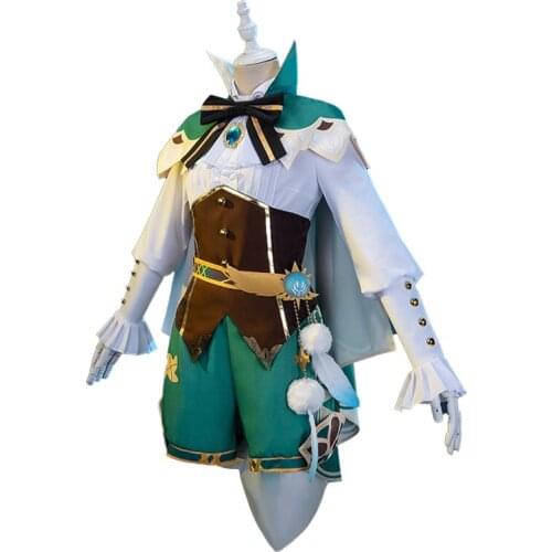 Game Genshin Impact Venti Cosplay Costume Mona Keqing Paimon Klee Dress Full Suit Role Play Clothes halloween Party for women