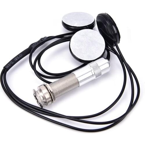 IRIN 1pc Universal 6.35mm Pickup Piezo 3 Transducer For Acoustic Guitar Ukulele Mandolin