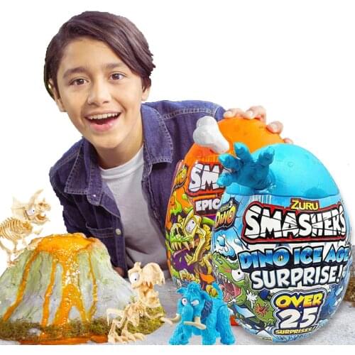 Smashers Epic Dino Egg Collectibles Series 3 Dino By - T-Rex Brontosaurus Triceratops Dinosaur Surprise Doll Model Toys