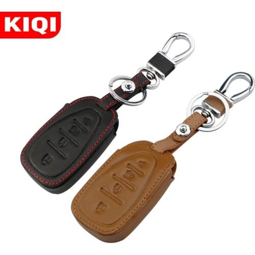 4 Buttons Leather Car Remote Key Case Keyboard Cover for Chevrolet Malibu XL Trax Summer New Cruze Equinox 2017 2018 2019 2020
