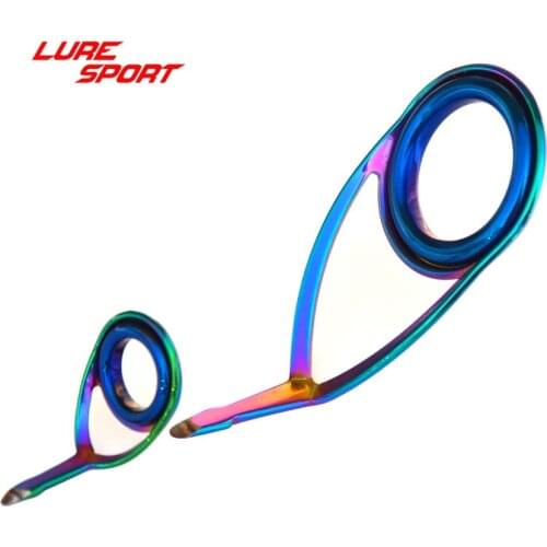 LureSport KL KT Guide 10pcs Multicolor frame blue ring Fishing Rod Building component Repair DIY Accessory