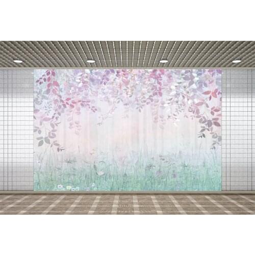 Lyavshi Cherry Pink Flower Grass Photographic Backgrounds Photography Backgrounds Customized Photocall For Photo Studio Props