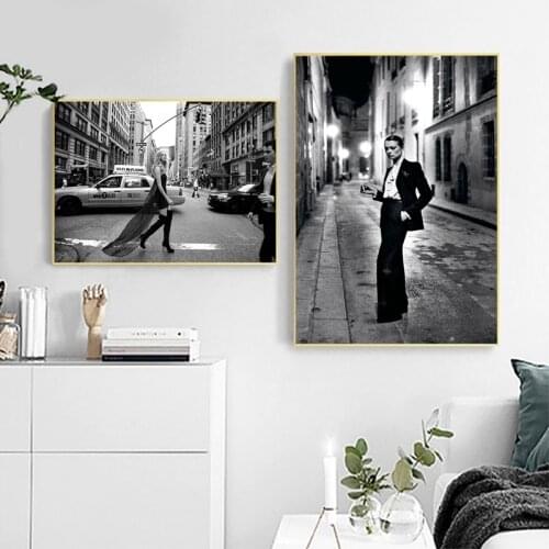 Fashion Magazine Cover Beauty Canvas Art Prints Modern Photography Smoking Woman Painting Wall Pictures Home Room Decor