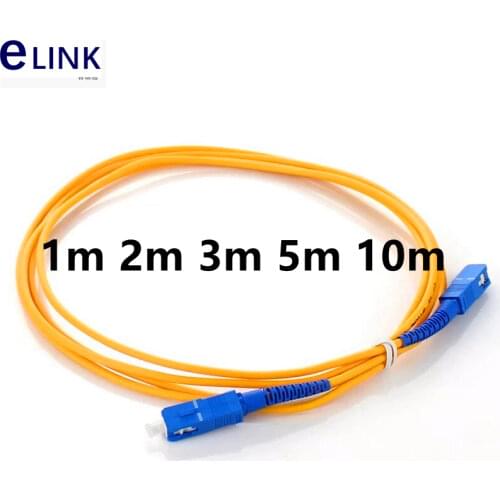 10pcs SC-SC fiber optic patch cord SM Simplex 1M 2M 3M 5M 7M 10M SC UPC optical fibre jumper SX free shipping IL