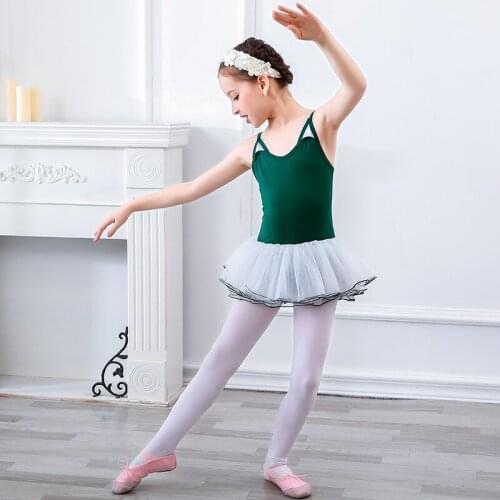 Ballet Dress Dance Dress Tutu Dress for Girls Kids Children High Quality Short Sleeves Tulle Dance Wear