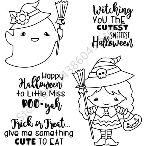 Halloween Clear Stamp Or stamp for DIY Scrapbooking/Card Making/Kids Fun Decoration SuppliesA109
