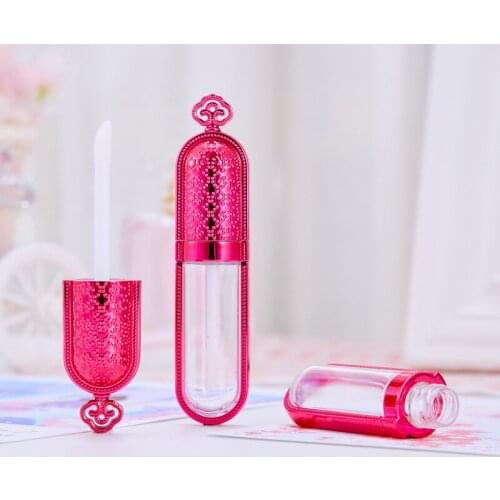 Empty Lip Gloss Wand Tube 20pcs Gold Rose Cloud Shape DIY Plastic Clear Liquid Lipstick Container Beauty Makeup Tools